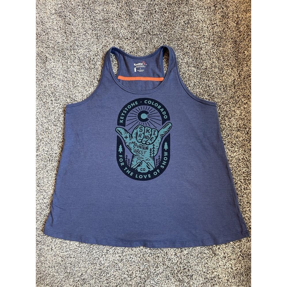 Kastlfel Women’s Large Keystone Colorado Destination Tank Ski Mountain Vibes